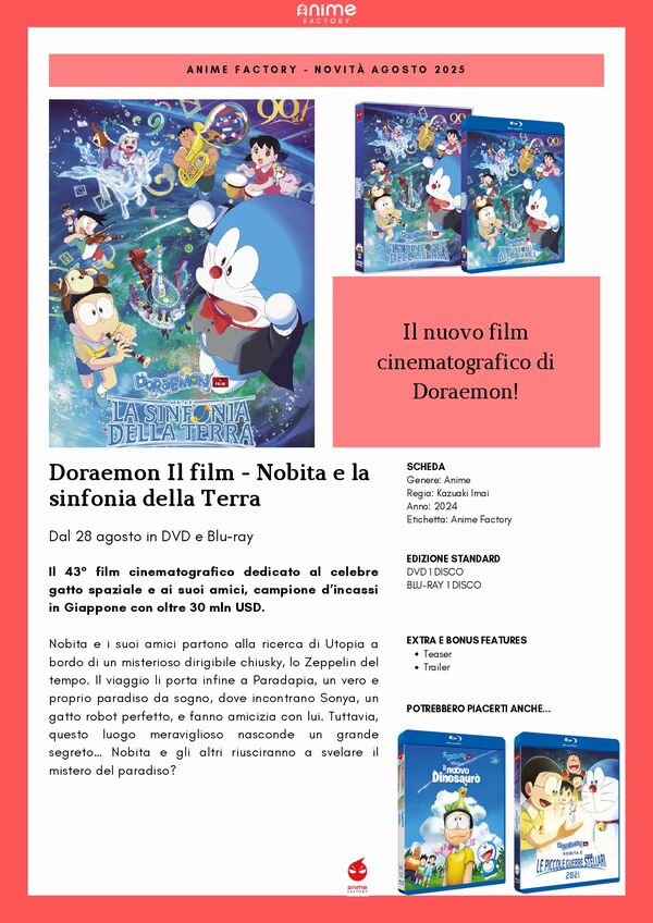 Doraemon Il film - Nobita e la sinfonia della Terra